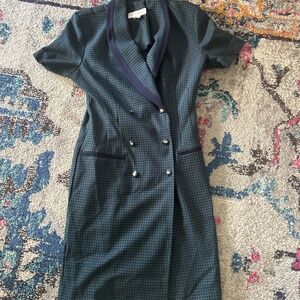 Vintage 90s plaid dress